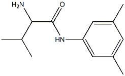 2-amino-N-(3,5-dimethylphenyl)-3-methylbutanamide Struktur