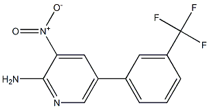 3-nitro-5-[3-(trifluoromethyl)phenyl]pyridin-2-amine Struktur