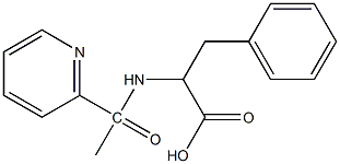 3-phenyl-2-[1-(pyridin-2-yl)acetamido]propanoic acid Struktur