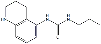 3-propyl-1-1,2,3,4-tetrahydroquinolin-5-ylurea Struktur