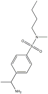 4-(1-aminoethyl)-N-butyl-N-methylbenzene-1-sulfonamide Struktur