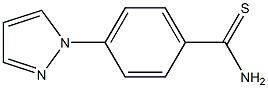 4-(1H-pyrazol-1-yl)benzene-1-carbothioamide Struktur