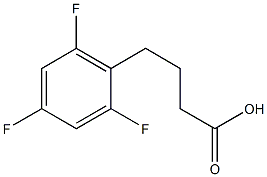 4-(2,4,6-trifluorophenyl)butanoic acid Struktur