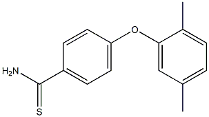 4-(2,5-dimethylphenoxy)benzene-1-carbothioamide Struktur