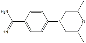 4-(2,6-dimethylmorpholin-4-yl)benzene-1-carboximidamide Struktur