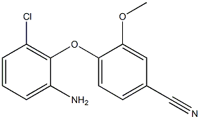 4-(2-amino-6-chlorophenoxy)-3-methoxybenzonitrile Struktur