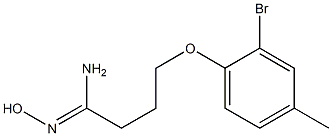 4-(2-bromo-4-methylphenoxy)-N'-hydroxybutanimidamide Struktur