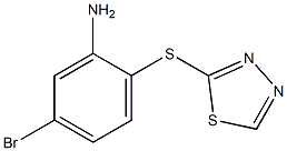 5-bromo-2-(1,3,4-thiadiazol-2-ylsulfanyl)aniline Struktur