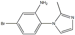 5-bromo-2-(2-methyl-1H-imidazol-1-yl)aniline Struktur