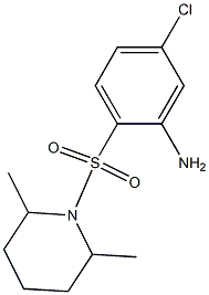 5-chloro-2-[(2,6-dimethylpiperidine-1-)sulfonyl]aniline Struktur