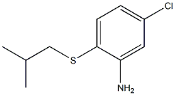 5-chloro-2-[(2-methylpropyl)sulfanyl]aniline Struktur