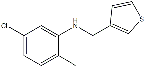 5-chloro-2-methyl-N-(thiophen-3-ylmethyl)aniline Struktur