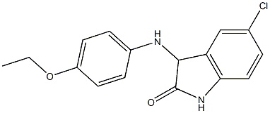 5-chloro-3-[(4-ethoxyphenyl)amino]-2,3-dihydro-1H-indol-2-one Struktur