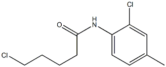 5-chloro-N-(2-chloro-4-methylphenyl)pentanamide Struktur