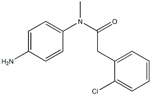 N-(4-aminophenyl)-2-(2-chlorophenyl)-N-methylacetamide Struktur