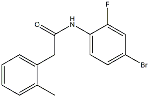 N-(4-bromo-2-fluorophenyl)-2-(2-methylphenyl)acetamide Struktur