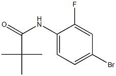 N-(4-bromo-2-fluorophenyl)-2,2-dimethylpropanamide Struktur