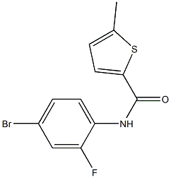 N-(4-bromo-2-fluorophenyl)-5-methylthiophene-2-carboxamide Struktur