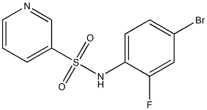 N-(4-bromo-2-fluorophenyl)pyridine-3-sulfonamide Struktur