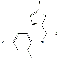 N-(4-bromo-2-methylphenyl)-5-methylthiophene-2-carboxamide Struktur