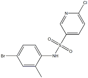 N-(4-bromo-2-methylphenyl)-6-chloropyridine-3-sulfonamide Struktur