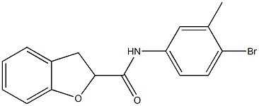 N-(4-bromo-3-methylphenyl)-2,3-dihydro-1-benzofuran-2-carboxamide Struktur