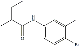 N-(4-bromo-3-methylphenyl)-2-methylbutanamide Struktur