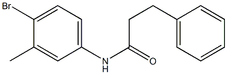 N-(4-bromo-3-methylphenyl)-3-phenylpropanamide Struktur