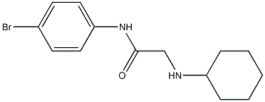 N-(4-bromophenyl)-2-(cyclohexylamino)acetamide Struktur