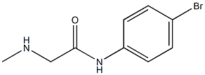 N-(4-bromophenyl)-2-(methylamino)acetamide Struktur