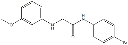 N-(4-bromophenyl)-2-[(3-methoxyphenyl)amino]acetamide Struktur