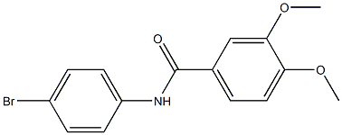 N-(4-bromophenyl)-3,4-dimethoxybenzamide Struktur