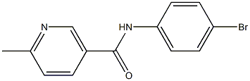 N-(4-bromophenyl)-6-methylnicotinamide Struktur