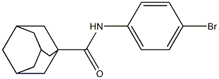 N-(4-bromophenyl)adamantane-1-carboxamide Struktur