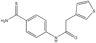 N-(4-carbamothioylphenyl)-2-(thiophen-3-yl)acetamide Struktur