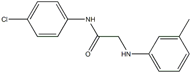 N-(4-chlorophenyl)-2-[(3-methylphenyl)amino]acetamide Struktur