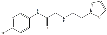 N-(4-chlorophenyl)-2-{[2-(thiophen-2-yl)ethyl]amino}acetamide Struktur