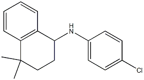 N-(4-chlorophenyl)-4,4-dimethyl-1,2,3,4-tetrahydronaphthalen-1-amine Struktur