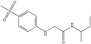 N-(butan-2-yl)-2-[(4-methanesulfonylphenyl)amino]acetamide Struktur