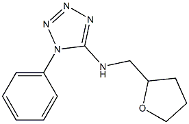 N-(oxolan-2-ylmethyl)-1-phenyl-1H-1,2,3,4-tetrazol-5-amine Struktur