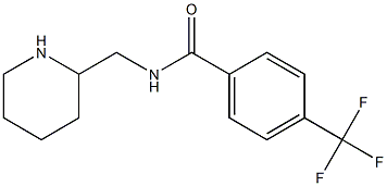 N-(piperidin-2-ylmethyl)-4-(trifluoromethyl)benzamide Struktur