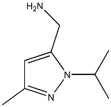 1H-Pyrazole-5-methanamine,  3-methyl-1-(1-methylethyl)- Struktur