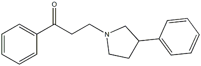 1-phenyl-3-(3-phenyl-1-pyrrolidinyl)-1-propanone Struktur