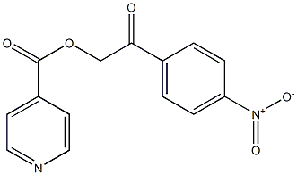 2-{4-nitrophenyl}-2-oxoethyl isonicotinate Struktur