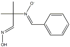 2-[benzylidene(oxido)amino]-2-methylpropanal oxime Struktur