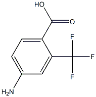 4-AMINO-2-TRIFLUOROMETHYLBENZOIC ACID Struktur