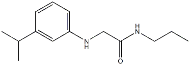 2-{[3-(propan-2-yl)phenyl]amino}-N-propylacetamide Struktur