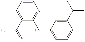 2-{[3-(propan-2-yl)phenyl]amino}pyridine-3-carboxylic acid Struktur