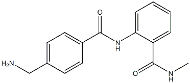 2-{[4-(aminomethyl)benzoyl]amino}-N-methylbenzamide Struktur