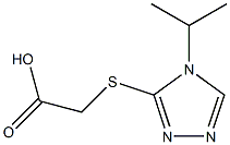 2-{[4-(propan-2-yl)-4H-1,2,4-triazol-3-yl]sulfanyl}acetic acid Struktur